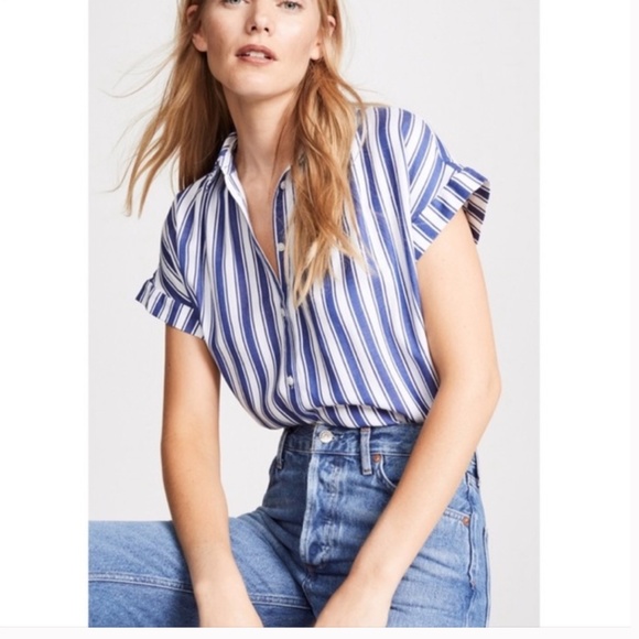 Madewell Tops - Madewell Central Shirt in Shea Stripe